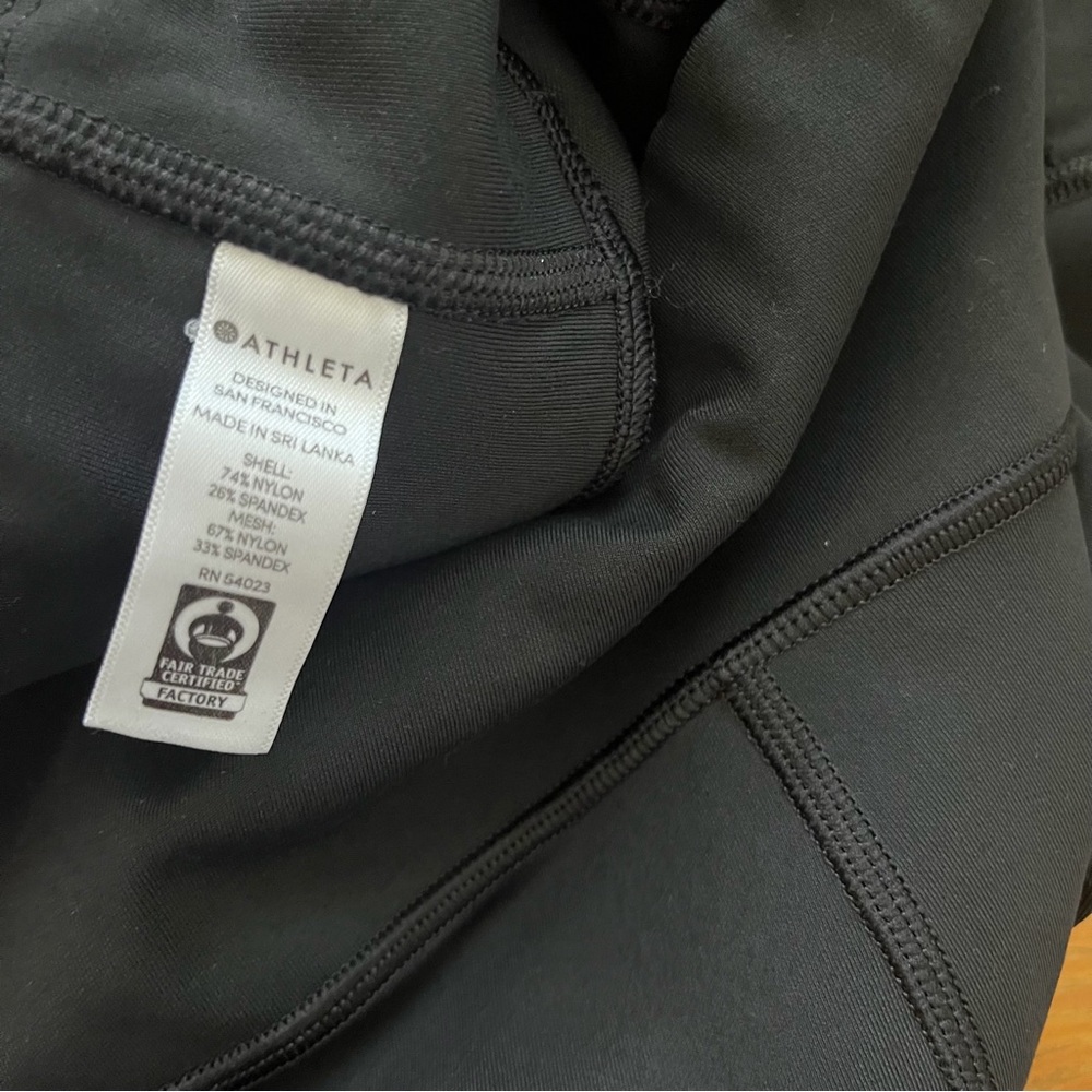 Athleta All In Capri Up Anything Tight Black Leggings Running Athletic size S - Picture 10 of 12